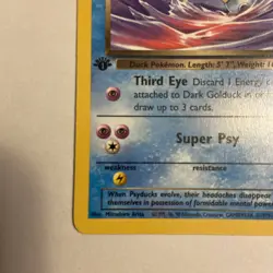 Dark Golduck 37/82 Uncommon Team Rocket Pokemon 1st Edition NM Near Mint - Image 3