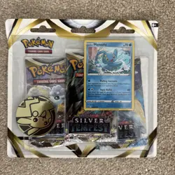 Pokemon TCG Silver Tempest 3 Pack Blister Manaphy Promo NEW & SEALED - Image 1