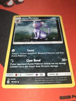 Pokemon Company Alolan Persian 79/149 Sun & Moon Holo Uncommon Eng 2017 NM - Image 3