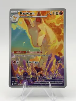 Rapidash 189/182 Sv10: Destined Rivals Holo Rare Pokemon TCG NM Condition - Image 1