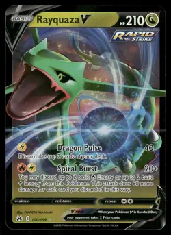 Rayquaza V 100/159 Crown Zenith Pokemon - Image 1