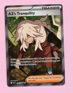 AZ's Tranquility Full Art Trainer 106/086 CRI Pokemon Chaos Rising NM - Image 1