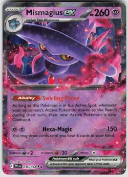 POKEMON MISMAGIUS EX 036/094 PHANTASMAL FLAMES HOLO NM/M - Image 1