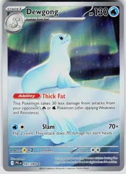 POKEMON DEWGONG 097/094 PHANTASMAL FLAMES HOLO NM/M - Image 1