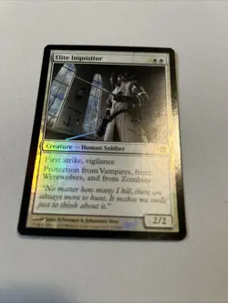 MTG Magic the Gathering Elite Inquisitor Innistrad NM Foil (Z) - Image 1
