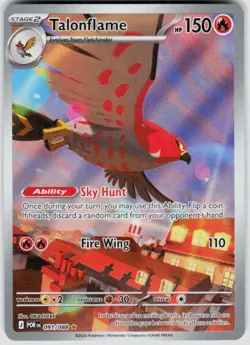 POKEMON TALONFLAME 091/088 HOLO PERFECT ORDER NM/M - Image 1