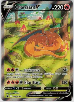 POKEMON CHARIZARD V SWSH260 HOLO SWORD & SHIELD PROMO NM/M - Image 1