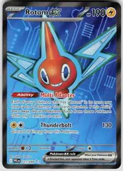 POKEMON ROTOM EX 111/094 PHANTASMAL FLAMES HOLO NM/M - Image 1