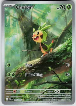 POKEMON CHESPIN 087/086 HOLO CHAOS RISING NM/M - Image 1