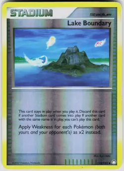 POKEMON LAKE BOUNDARY 112/123 MYSTERIOUS TREASURES REVERSE HOLO HP - Image 1