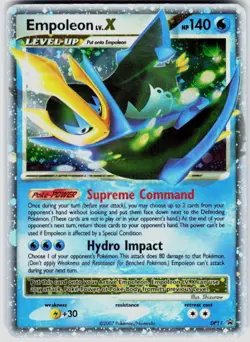 POKEMON EMPOLEON LV.X DP11 HOLO DIAMOND AND PEARL PROMOS HOLO MP - Image 1
