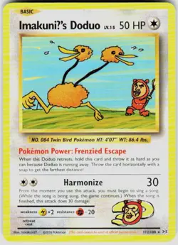 POKEMON IMAKUNIU'S DODUO 112/108 EVOLUTIONS MP - Image 1