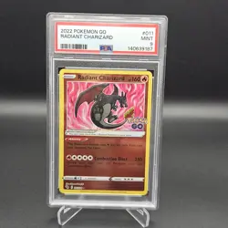 Radiant Charizard #011 Pokemon GO PSA 9 MINT - Image 1