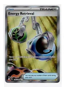 ENERGY RETRIEVAL 108/086 ULTRA RARE ME04: CHAOS RISING POKEMON NM/M - Image 1
