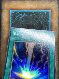 Yugioh Raigeki LOB-053 Super Rare 1st Ed GLOSSY PRINT VLP - Image 3