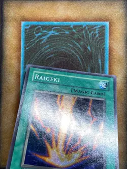 Yugioh Raigeki LOB-053 Super Rare 1st Ed GLOSSY PRINT VLP - Image 5