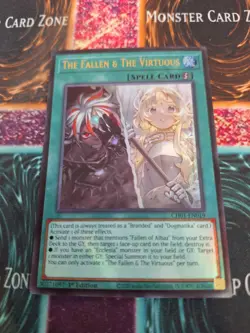 Yugioh The Fallen & the Virtuous CH01-EN019 Ultra Rare 1st Edition Near Mint - Image 1