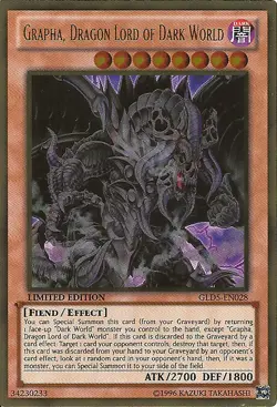 Grapha, Dragon Lord of Dark World - GLD5-EN028 - Gold Rare - Limited Edition Lig - Image 1