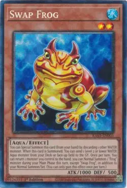 Yugioh! Swap Frog - RA03-EN005 - Prismatic Collector's Rare - 1st Edition Near M - Image 1