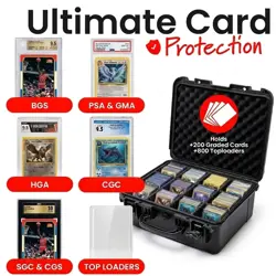 IP67 Waterproof Graded Card Storage Case 4 Row Holds 200+ PSA BGS SGC Slabs - Image 2