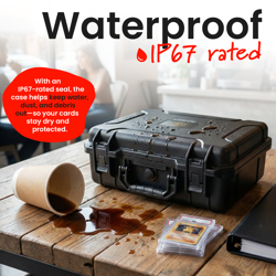 IP67 Waterproof Graded Card Storage Case 4 Row Holds 200+ PSA BGS SGC Slabs - Image 4