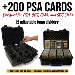 IP67 Waterproof Graded Card Storage Case 4 Row Holds 200+ PSA BGS SGC Slabs - Image 5