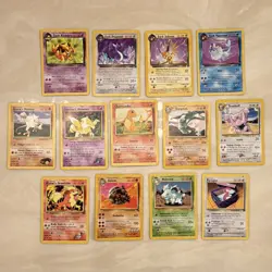Pokemon TCG Vintage 13-Card Lot 1999 English Team Rocket Gym Neo Base Dark - Image 1