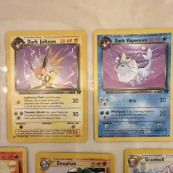 Pokemon TCG Vintage 13-Card Lot 1999 English Team Rocket Gym Neo Base Dark - Image 3