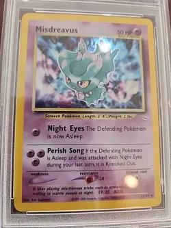 Misdreavus Neo Revelation Holo Pokemon Card WOTC PSA 5 - Image 4