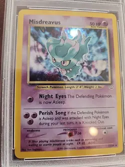 Misdreavus Neo Revelation Holo Pokemon Card WOTC PSA 5 - Image 5