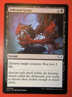 MTG, EDGE OF ETERNITIES, INFERNAL GRASP #0084, UNCOMMON, REGULAR, EOC - Image 1