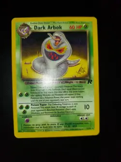 Gold W Stamped Dark Arbok Team Rocket Wizards Of The Coast Pokemon Card WotC - Image 1