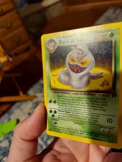 Gold W Stamped Dark Arbok Team Rocket Wizards Of The Coast Pokemon Card WotC - Image 3