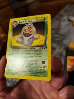 Gold W Stamped Dark Arbok Team Rocket Wizards Of The Coast Pokemon Card WotC - Image 4