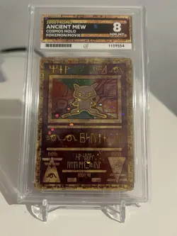 Nintendo Pokemon TCG 2000 Ancient Mew 1 Holo Movie Promo Ace Grading 8 - Image 1