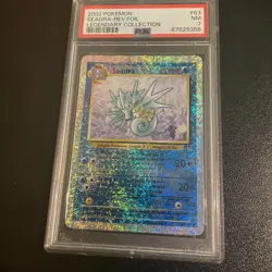 Pokemon TCG Seadra Legendary Collection 63 Reverse Holo PSA 7 - Image 1