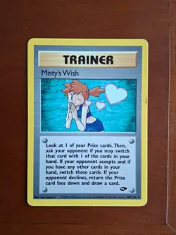 Pokemon Card TCG Misty's Wish 108/132 Gym Challenge English EXCELLENT rare - Image 1