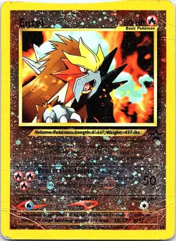 Entei 34 Promo Wizards Black Star Promos Pokemon Reverse Holo Damaged - Image 1