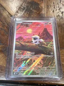 Larvesta 099/086 SV: Black Bolt Illustration Rare Holo Pokemon TCG Card NM - Image 1
