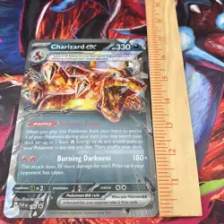Jumbo Lenticular Charizard ex SVP196 Exclusive Black Star Promo Pokemon - NM - Image 2