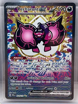 Pokemon Company Pecharunt ex 163/131 Prismatic Evolutions SIR Full Art Holo EN - Image 1