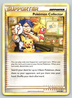 POKEMON COLLECTOR 97/123 UC HEARTGOLD & SOULSILVER POKEMON HP FUKUDA - Image 1