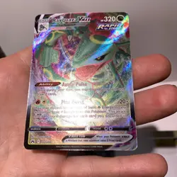 Pokemon Crown Zenith Rayquaza VMAX Ultra Rare Holo Full Art #102/159 - Image 4