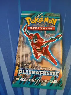 BW Plasma Freeze Art Set EMPTY Booster Pack Wrap Pokemon for Display - Image 2