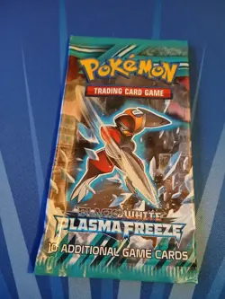 BW Plasma Freeze Art Set EMPTY Booster Pack Wrap Pokemon for Display - Image 4