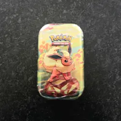 Pokemon TCG: S&V Prismatic Evolutions Mini Tin - Flareon [New & Sealed] - Image 1