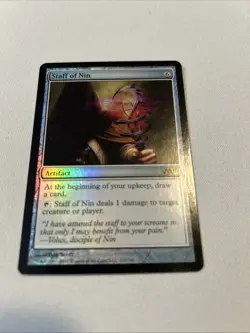 Staff of Nin - Foil NM, English MTG Magic 2013 M13 (Z) - Image 1
