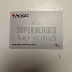 Storm, Windrider Art Card 30/45 Art Series: Marvel Super Heros - Image 2