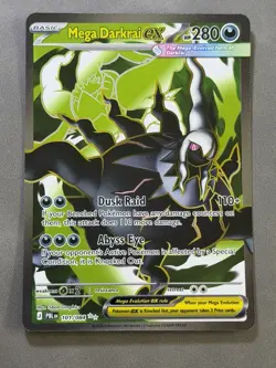 Mega Darkrai ex Full Art 101/084 Pitch Black PBL Ultra Rare Pokemon Card NM - Image 1