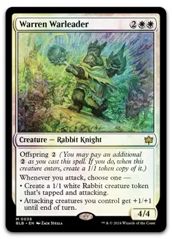 Warren Warleader #38 (Foil) (NM) Bloomburrow BLB Magic MTG - Image 1